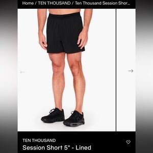 Ten Thousand Session short 5”- lined